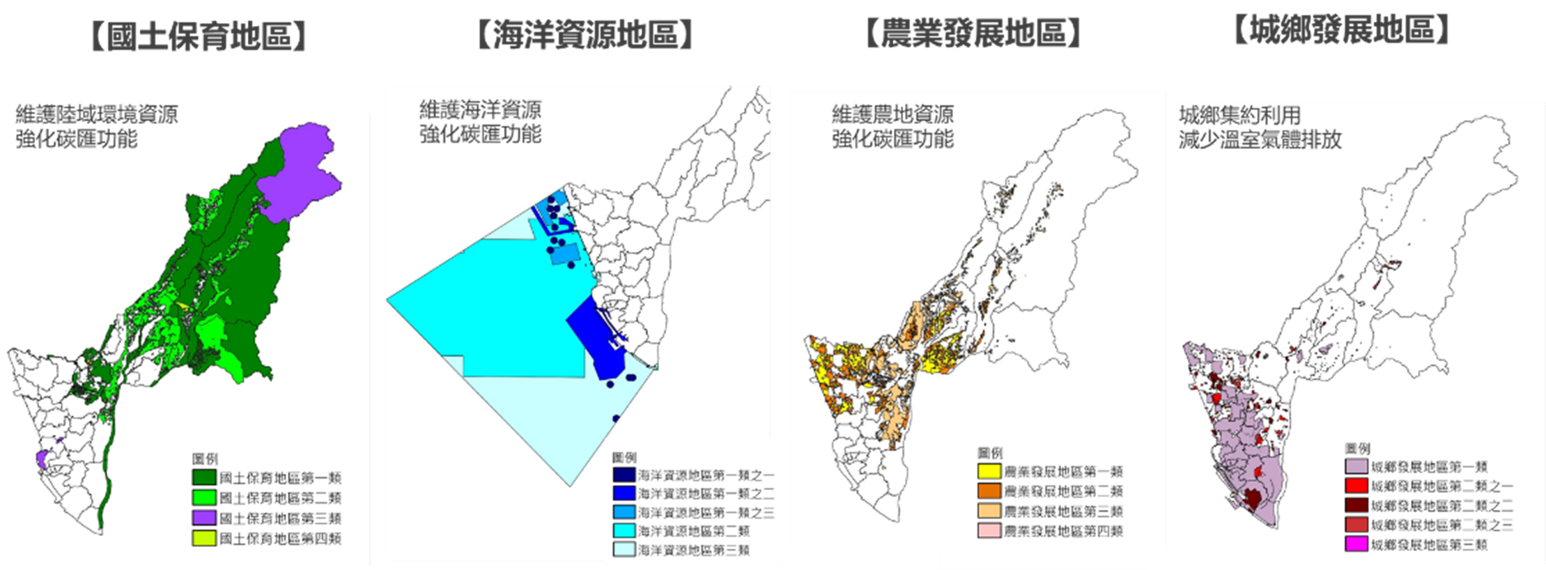 陸域及海域國土功能分區圖